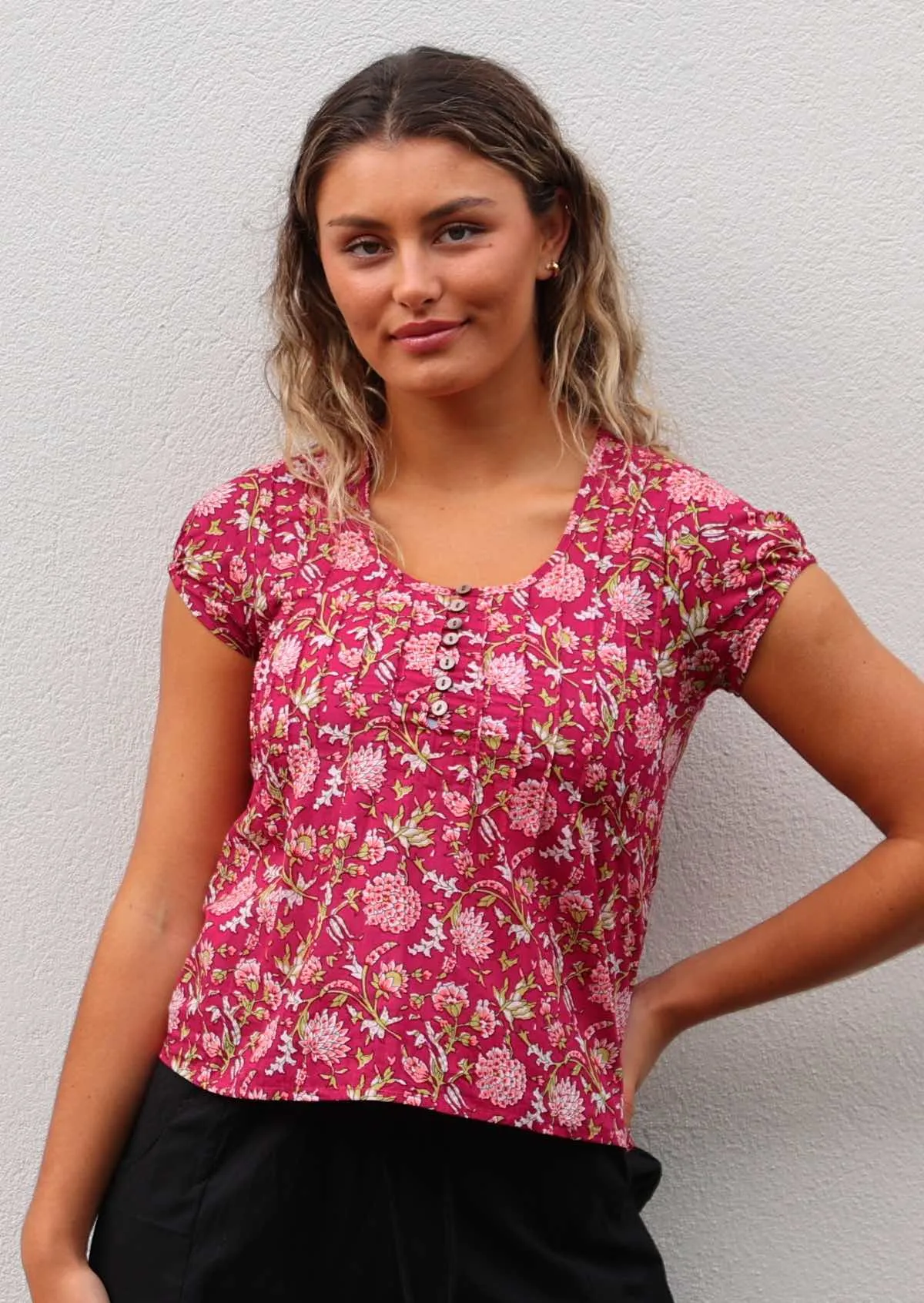 Yasmin Top Cranberry